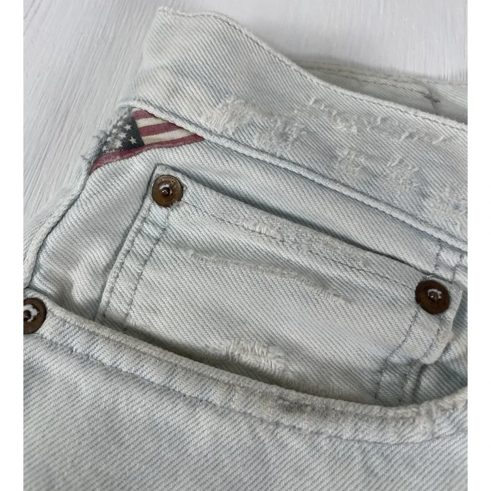 Denim & Supply Ralph Lauren Destroyed Jean Shorts Men's Size 36 Prospect Slim - Picture 4 of 13